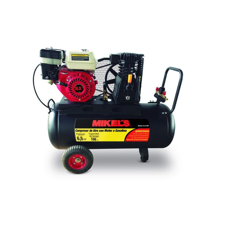 Compresor de aire 6.5 HP Motor a Gasolina (100 lts)
