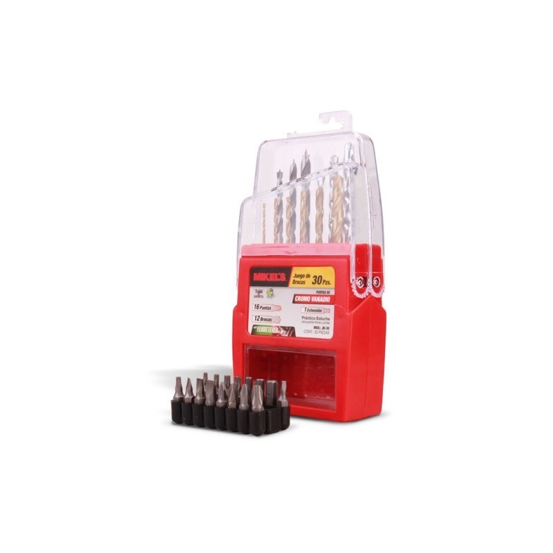 Juego de brocas 30 piezas