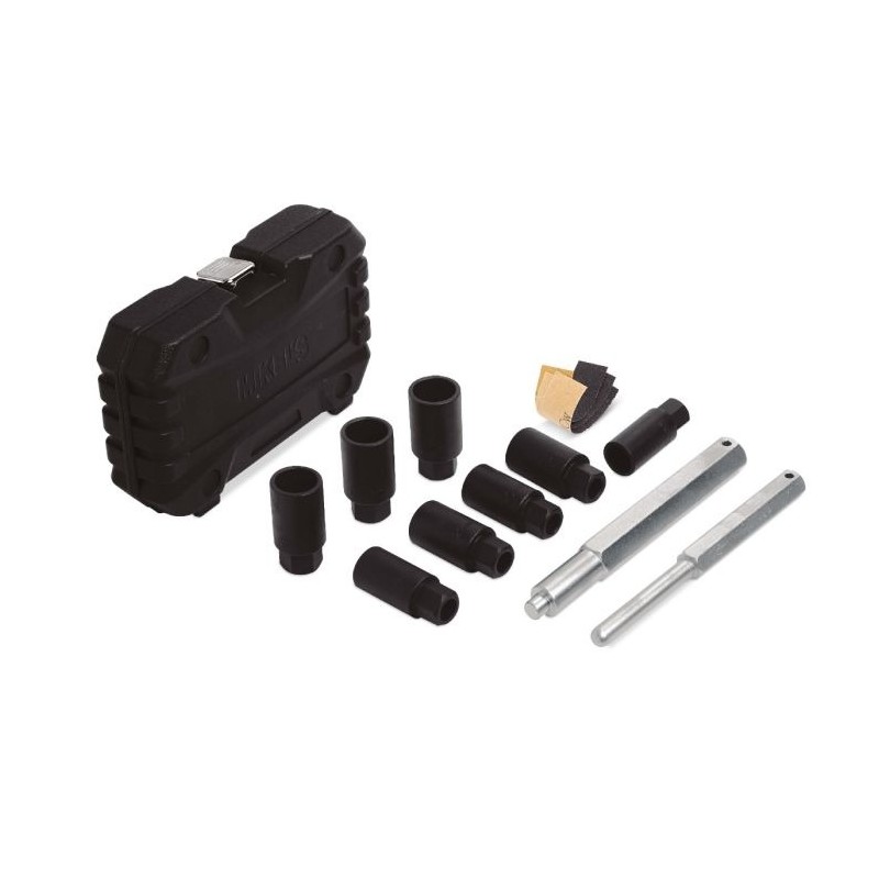 Kit dados extractores para birlos y tuercas de seguridad (10 pzas)