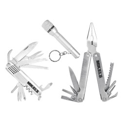 KIT MULTIHERRAMIENTA NAVAJA MULTIUSOS CON LAMPARA 3 EN 1