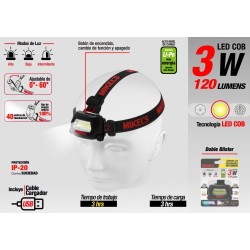 Lámpara Led Recargable tipo Minero