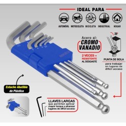Llaves Hexagonales ALLEN Punta de Bola