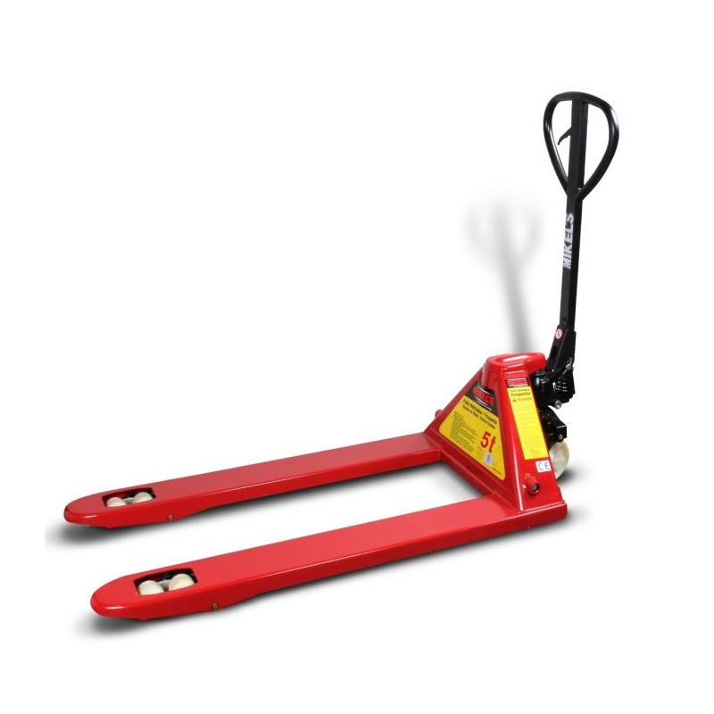 Patin hidráulico transpaleta con ruedas de nylon sistema tándem 5 ton