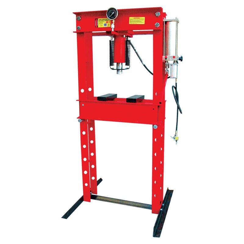 PRENSA HIDRONEUMATICA 30 T C/PISTON Y MANOMETRO