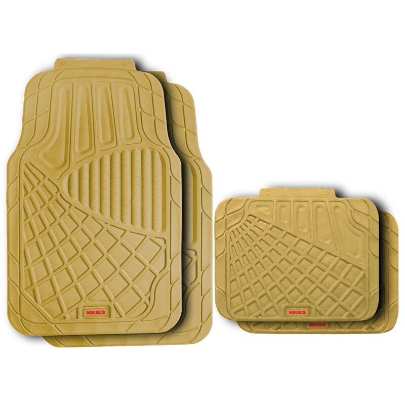 TAPETES DE LUJO DE HULE NBR BEIGE (CAMELLO)